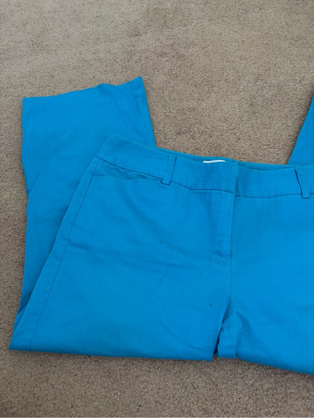 Nine & Co. Wide Leg Pants in Bright Turquoise Blue
